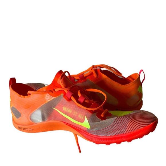 Nike Zoom Victory Waffle 5 Total Orange Volt Track Field Shoes Mens Size 8 - Picture 6 of 10